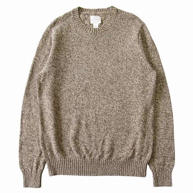 メンズ ウール ニット セーター ベージュ Mサイズ アイルランド USA古着 開封のみメンズ セーター ニット Mサイズ ゆったり 秋冬 防寒