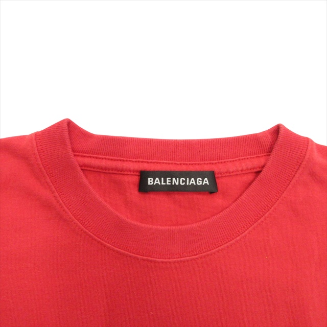 BALENCIAGA バレンシアガ Tシャツ レッド 赤 XS