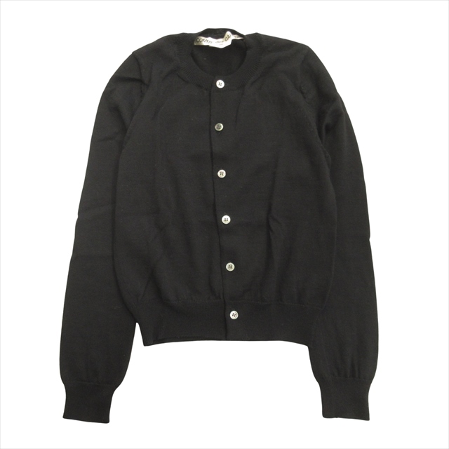 美品】ブラックコムデギャルソン 黒ニットカーディガン 【公式通販】