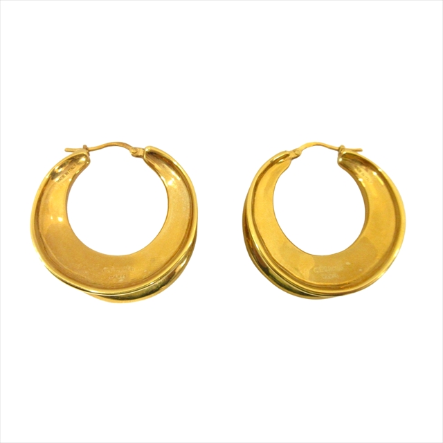 セリーヌ CELINE チャンキーフープ ピアス アクセサリー ジュエリー  