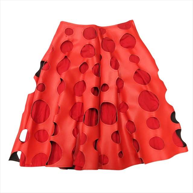 コムデギャルソン　薔薇と血　テープ装飾スカート　フリル 美品 15ss コムデギャルソン COMME des GARCONS 薔薇と血 カット