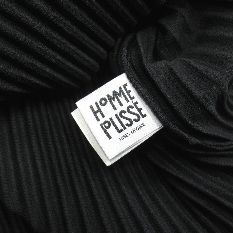 me by ISSEY MIYAKE ボトルネック ボックスプリーツカットソー ISSEY MIYAKE - イッセイミヤケ 90s ワッフルプリーツカットソー