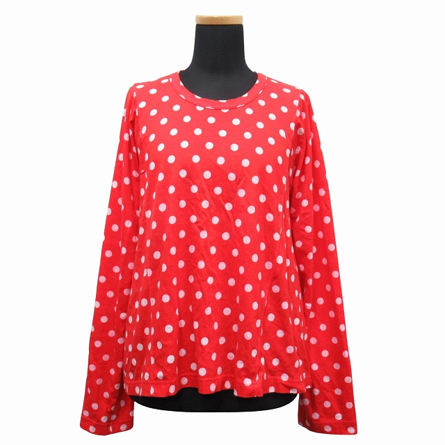 極美品 21SS コムデギャルソン COMME des GARCONS コムコム ドット ロング Tシャツ カットソー 長袖 アーカイブ AD2020 RG-T028 サイズM 極美品 21SS コムデギャルソン COMME des GARCONS コムコム