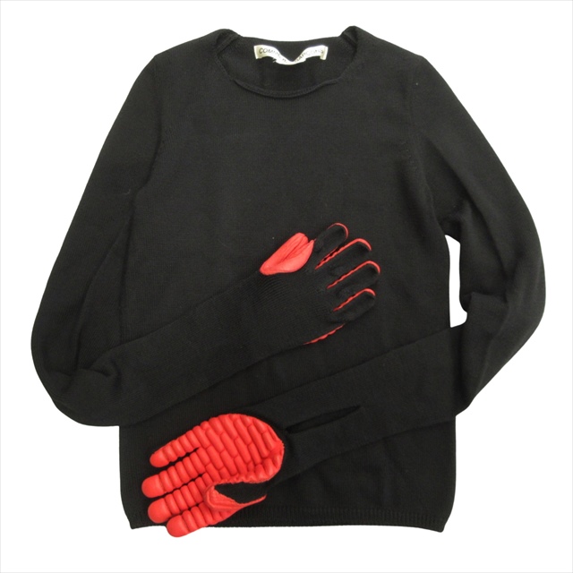 コムデギャルソンオムプリュス レザーグローブ 牛革 手袋 90AW COMME