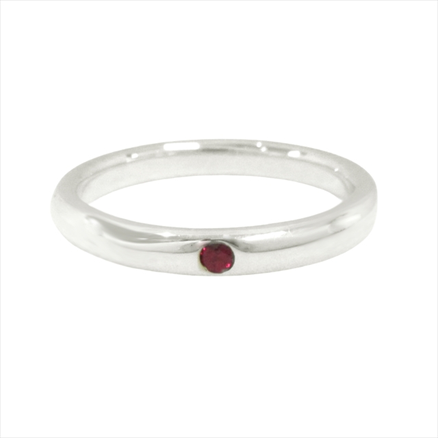 ティファニー　スタッキング　バンド　ルビー　リング　10号　シルバー 新品仕上げ済 新同 極美品 ティファニー TIFFANY & CO. スタッキング