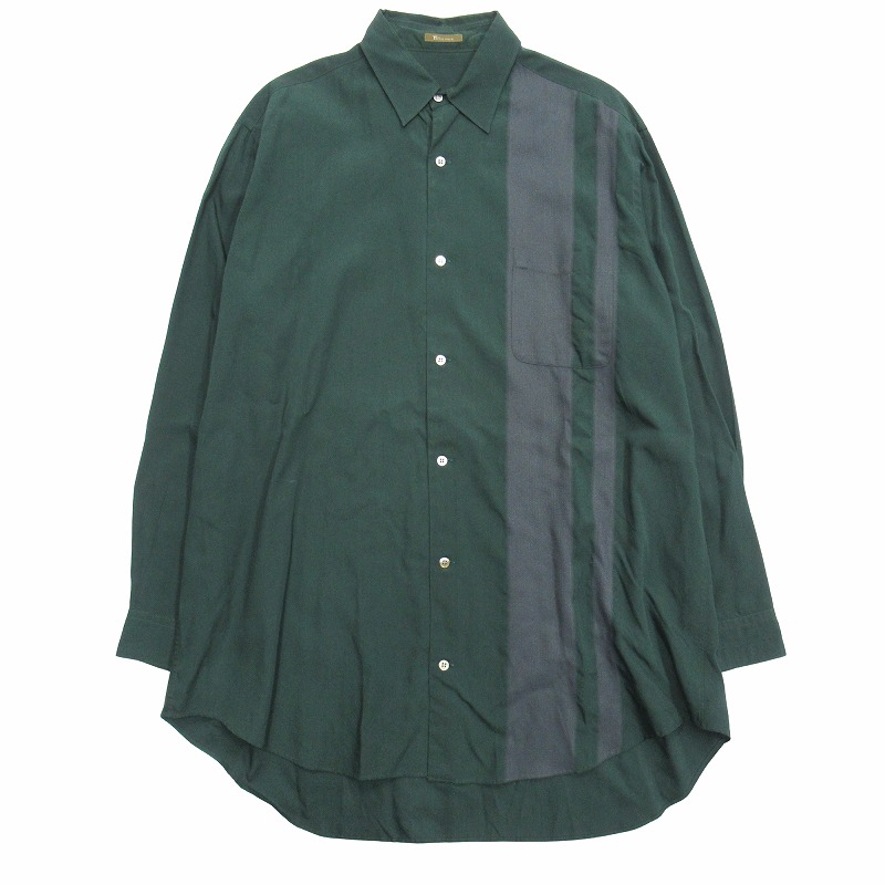 【中古】美品 94aw ワイズフォーメン vintage Y's for men ヨウジヤマモト レーヨン オーバーサイズ シャツ ブラウス 美品 94aw ワイズフォーメン vintage Y's for men ヨウジヤマモト