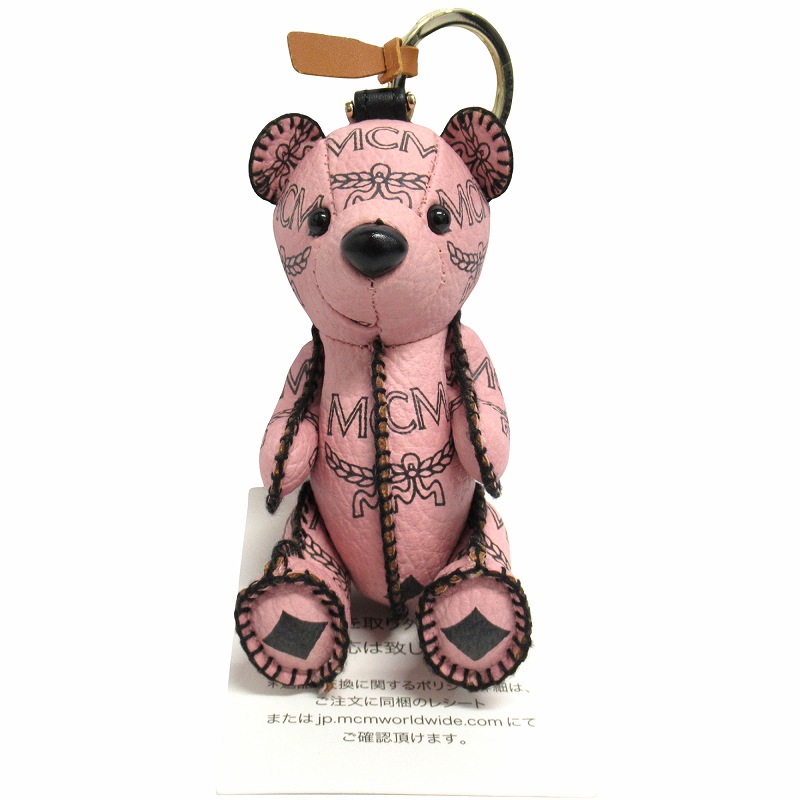 MCM クマ型キーホルダー ピンク MCM クマ型キーホルダー ピンク MCM クマ型キーホルダー ピンク MCM