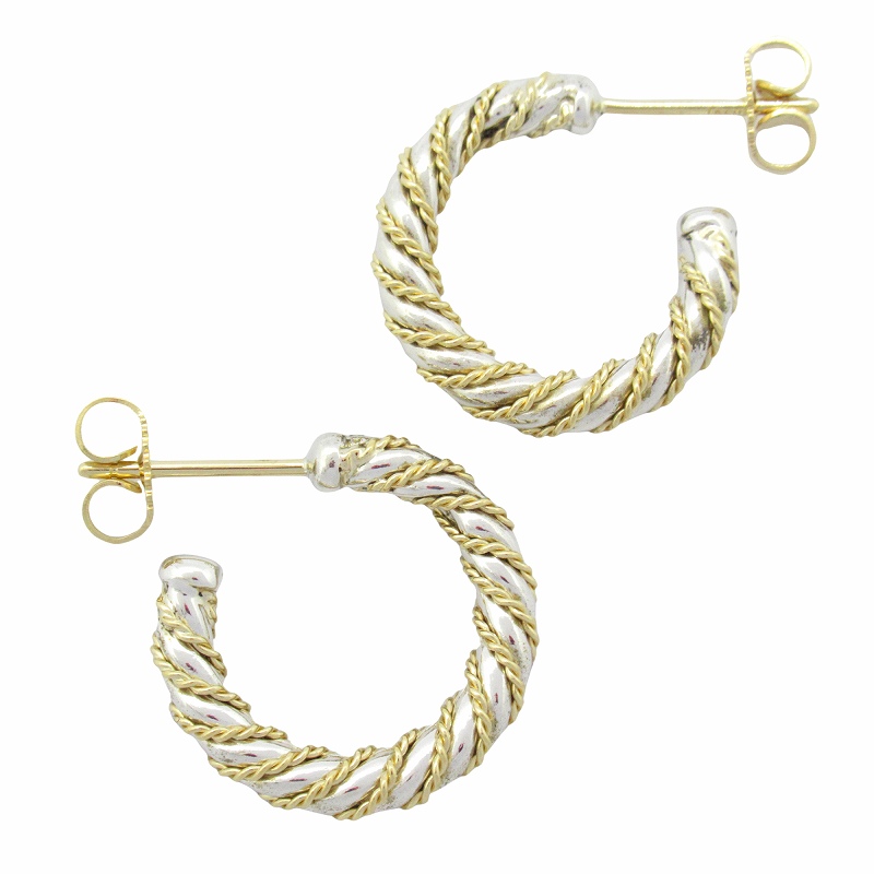 新品仕上げ済 極美品 ティファニー TIFFANY & CO. ツイスト フープ 