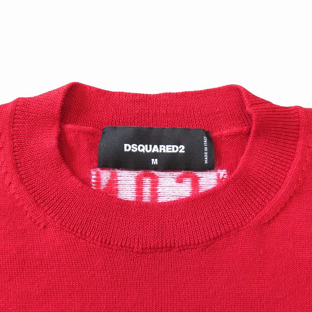 美品 DSQUARED2 セーター/ニット 赤/レッド サイズM DSQUARED2 美品 