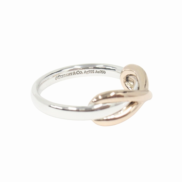 新品仕上げ済 新同 極美品 ティファニー TIFFANY & CO. SV925/K18PG 