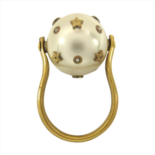 ディオールパールリング DIOR | Dior Tribales New Look リング メタル & レジンパール