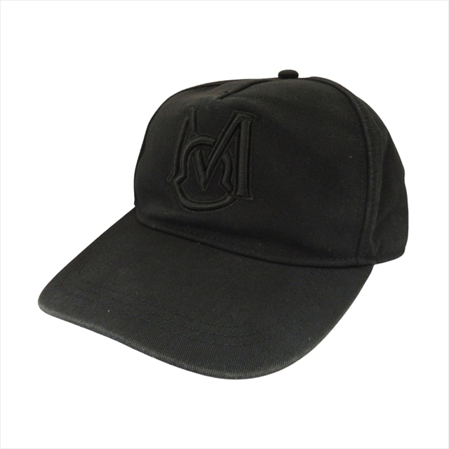 モンクレール ブラック 刺繍ロゴ ベースボールキャップ 【公式通販】
