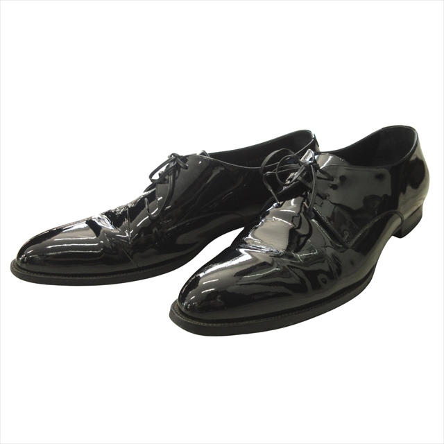 【中古】セリーヌ CELINE by Hedi Slimane パテントレザー ドレス シューズ 革靴 エナメル フォーマル パーティ セリーヌ CELINE by Hedi Slimane パテントレザー ドレス シューズ