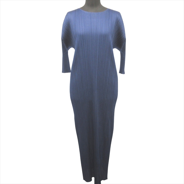 653t*美品 プリーツプリーズ PLEATSPLEASE 水彩花柄 ワンピース PLEATS PLEASE プリーツプリーズ イッセイミヤケ PP71-JH516