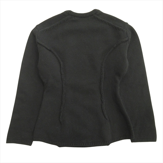 tricot COMME des GARCONS ウールニットケープ ブラック 美品】COMME des GARÇONS HOMME 09AW ウール ニット