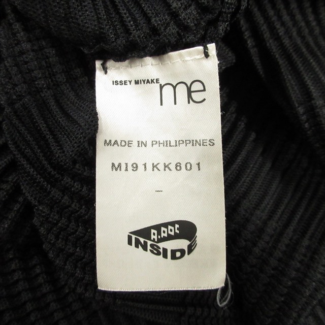 美品 19ss ミーイッセイミヤケ me ISSEY MIYAKE プリーツ加工 スクエア