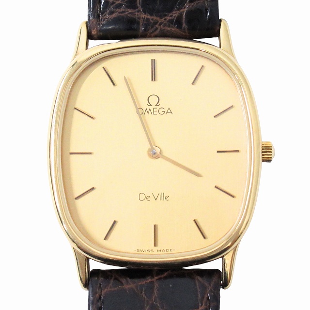 美品 1985年 オメガ OMEGA De Ville デ・ヴィル Cal.1434 金張り 