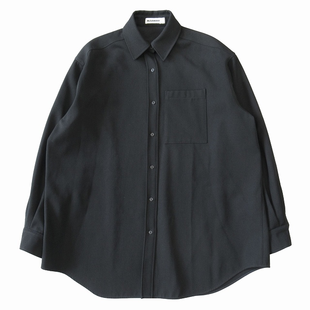 未使用★JIL SANDER｜定価11万 21AW ウールギャバジンシャツ 中古・古着通販】JIL SANDER (ジルサンダー) ウールギャバジンシャツ