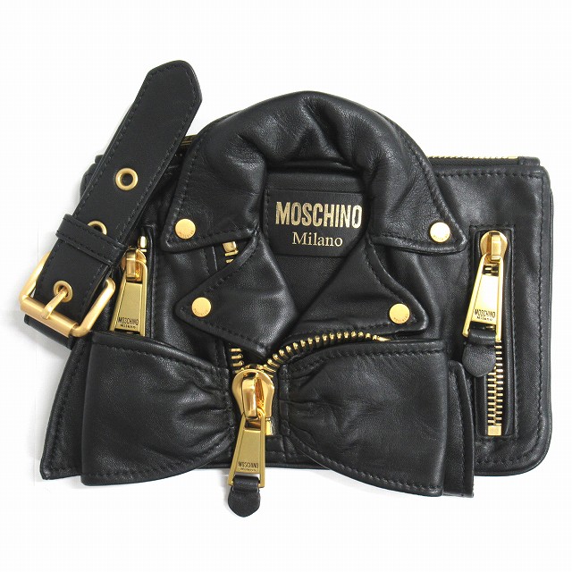 MOSCHINO モスキーノ★ライダース　ジャケット　コート タグ付き【LOVE MOSCHINO】ラブモスキーノ・リップ柄