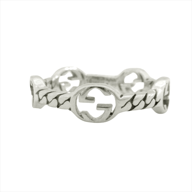 美品 GUCCI インターロッキングG リング SV925 16号 保存袋 箱付 GUCCI