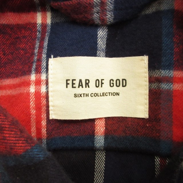 美品 フィアオブゴッド Fear of God オーバーサイズ チェック 