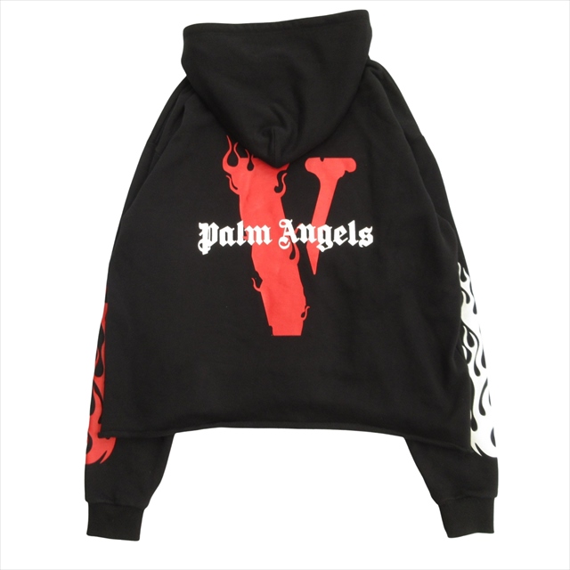 vlone Palm Angels オーバーサイズパーカー 黒 美品 ヴィーローン × パームエンジェルス VLONE × Palm Angeles
