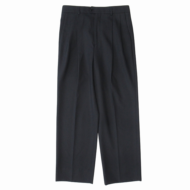 【極美品】CELINE/セリーヌ　通年ウール スラックス　トラウザーズ　エディ期 極美品 21AW セリーヌ CELINE by Hedi Slimane ウールギャバジン 2