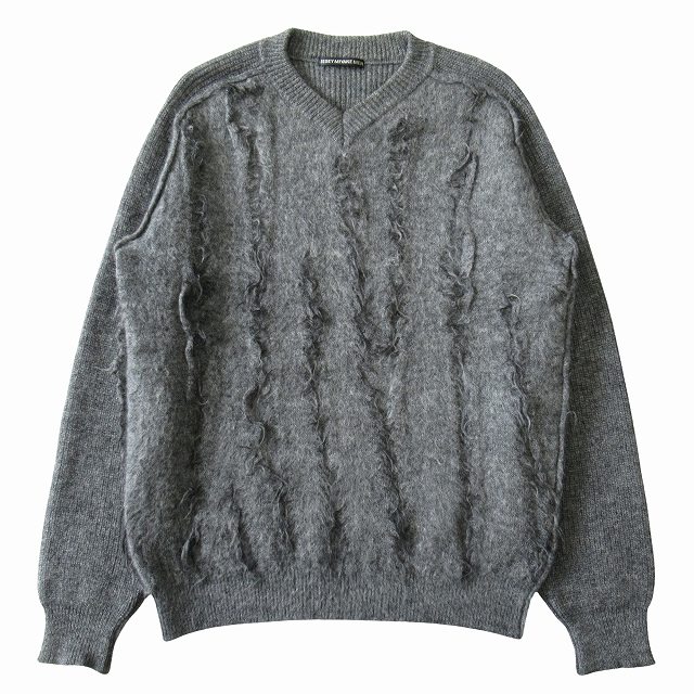 極美品 17AW イッセイミヤケメン ISSEY MIYAKE MEN モヘヤ リブ ニット 