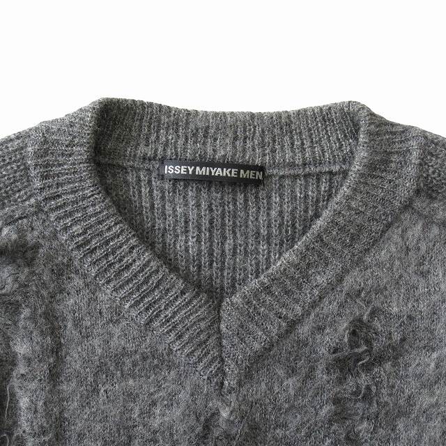 極美品 17AW イッセイミヤケメン ISSEY MIYAKE MEN モヘヤ リブ ニット 