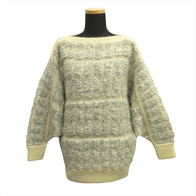 美品 イッセイミヤケ ISSEY MIYAKE 80's ボートネック ドルマン ニット