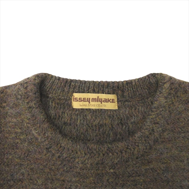 美品 イッセイミヤケ ISSEY MIYAKE 70's メランジ ニット セーター