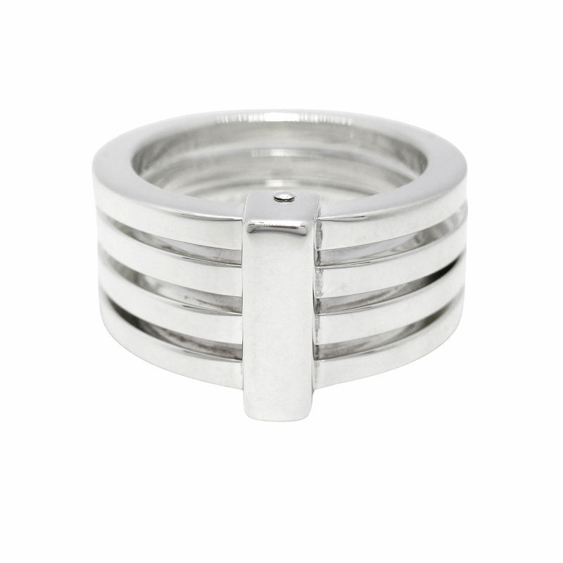 GUCCI グッチ 4連 シルバー リング SV925 ＃12 新品仕上げ済 極美品 グッチ GUCCI 4連 リング 指輪 SV925 シルバー