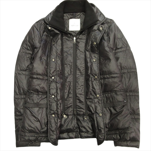 【正規品】MONCLER モンクレール スタンドカラー 中綿ジャケット MONCLERブラックダウンジャケット スタンドカラーモンクレール 正規品
