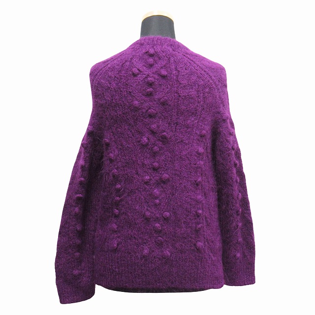 トリココムデギャルソン　ウール　　アルパカ　ケーブル　カーディガン トリココムデギャルソン ケーブルニットカーディガン アルパカ