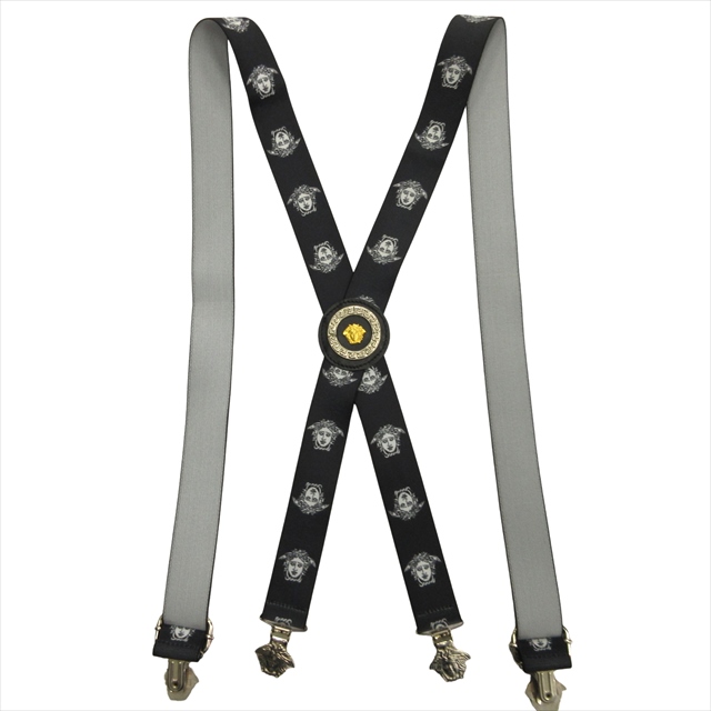 レア✴︎ヴェルサーチ✴︎メデューサモチーフ サスペンダー 美品 ヴェルサーチ ヴェルサーチェ VERSACE メデューサ サスペンダー