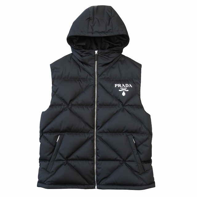 未使用品 22AW プラダ PRADA Re-Nylon ナイロン ダウン ベスト