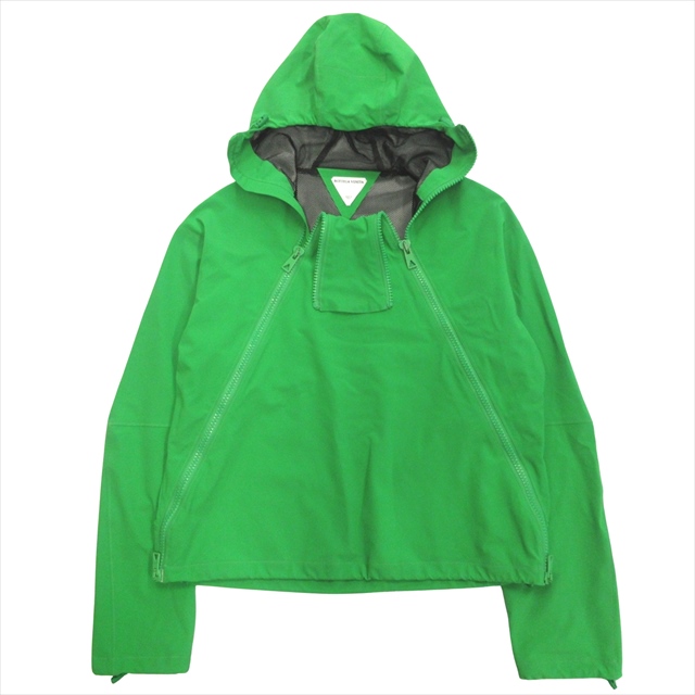 【中古】ボッテガヴェネタ BOTTEGA VENETA トライアングルジップ ナイロン パーカー ジャケット ブルゾン 2021年製 M ボッテガヴェネタ BOTTEGA VENETA トライアングルジップ ナイロン