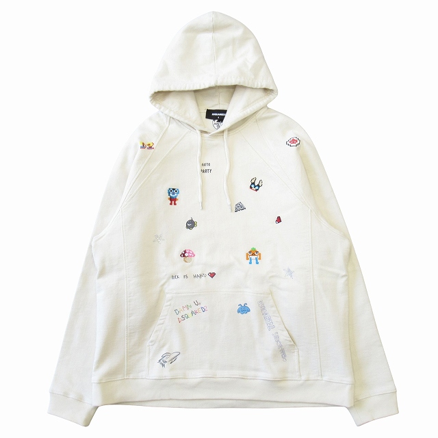 DSQUARED2 フード付きパーカー S ホワイト 【公式通販】 DSQUARED2
