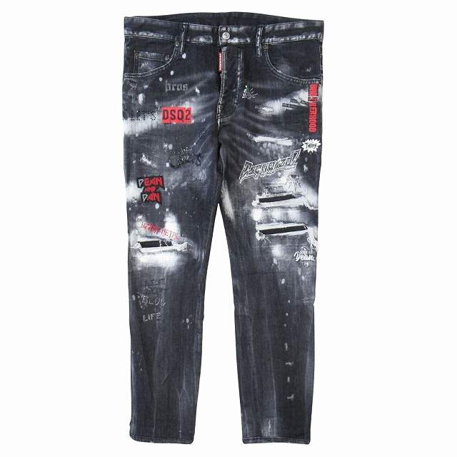 極美品 21AW ディースクエアード DSQUARED2 スケーター ジーンズ 