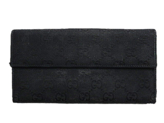 グッチ GUCCI 長財布 二つ折り Wホック 両面開き GGキャンバス 74210 