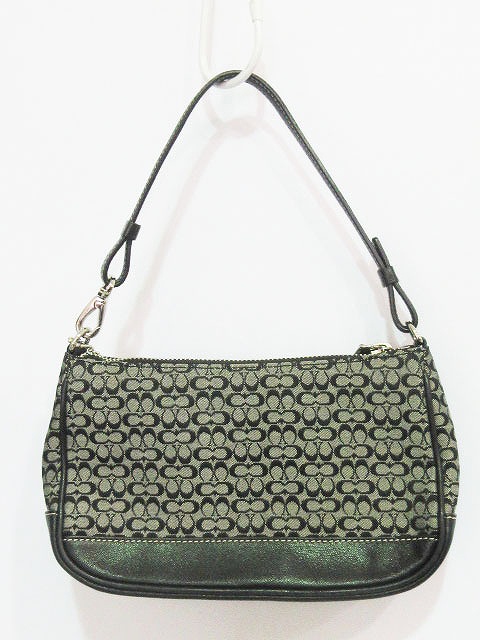 大人気 COACH コーチ アクセサリーポーチ シグネチャー グレー コーチ