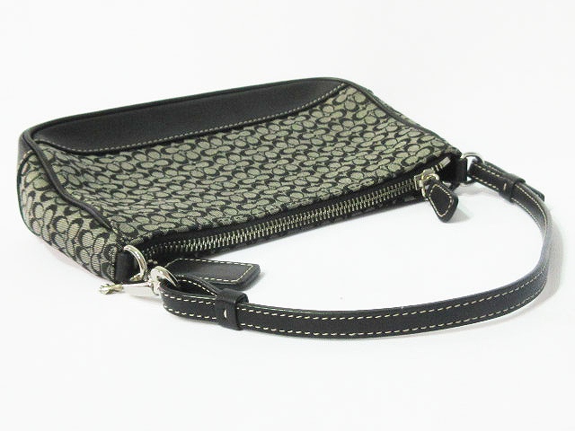美品 COACH 6622 シグネチャー アクセサリーポーチ キャンバス レザー COACH アクセサリーポーチ 6622 キャンバス レザー シグネチャー
