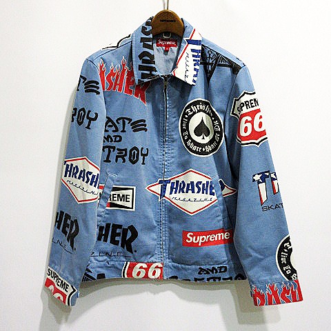 シュプリーム SUPREME ×THRASHER スラッシャー コラボレーション 美品  