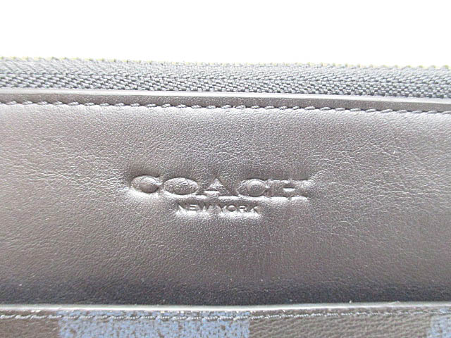 コーチ Coach タブレット Pcケース レザー クラッチ バッグ ブラック ブルー ブランド古着ベクトル 中古 0030 レディース 034 ベクトルパーク