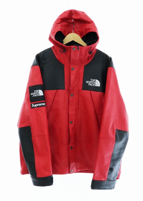 leather supreme north face