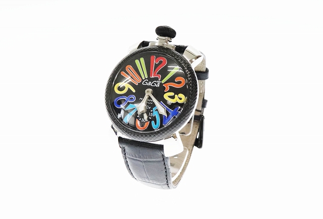 ガガミラノ Gaga Milano Manuale 48mm マヌアーレ 手巻き 革ベルト ウォッチ 腕時計 5015s 黒 ブラック ブランド古着ベクトル 中古 0415 0270 メンズ 034 ベクトルパーク ガガミラノ Gaga Milano Manuale 48mm マヌアーレ 手巻き 革ベルト ウォッチ 腕時計 5015s 黒 ブラック ブランド古着ベクトル 中古 0415 0270 メンズ 034 ベクトルパーク