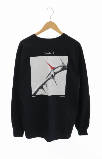 アンダーカバー Undercover Affa エーエフエフエー Careering Under C キャリアリング 18aw パーティー記念 L S T Shirt 長袖 Tシャツ L 黒 ブラック ブランド古着ベクトル 中古 0423 0030 メンズ 034 ベクトルパーク