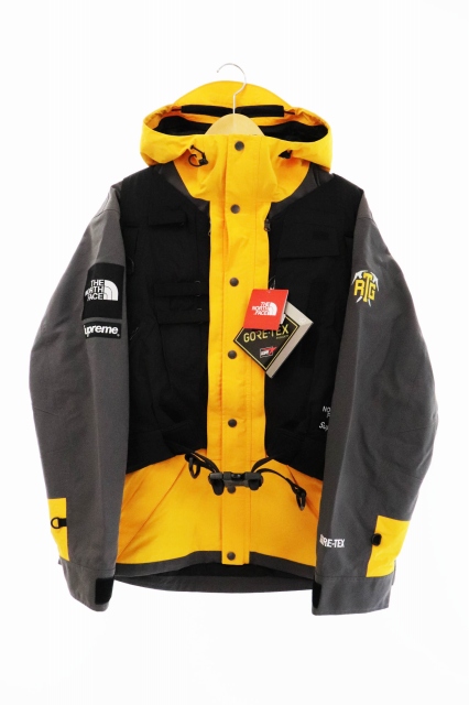 シュプリーム Supreme The North Face ザノースフェイス ss Rtg Jacket Vest マウンテンパーカー ベスト付き Npi イエロー ブラック L ブランド古着ベクトル 中古 03 0750 メンズ 034 ベクトルパーク