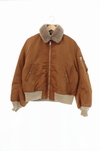 グラフペーパー Graphpaper 18aw Nylon Twill Boa Collar Ma 1 ナイロン ツイル ボア カラー アルパカ ウール ジャケット アウター Gu1 0 茶 ブラウン ブランド古着ベクトル 中古 0704 0110 レディース 034 ベクトルパーク グラフペーパー Graphpaper 18aw Nylon Twill Boa Collar Ma 1 ナイロン ツイル ボア カラー アルパカ ウール ジャケット アウター Gu1 0 茶 ブラウン ブランド古着ベクトル 中古 0704 0110 レディース 034 ベクトルパーク