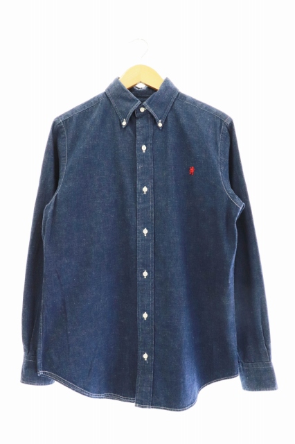 ジムフレックス Gymphlex デニム ボタン ダウン 長袖 シャツ M インディゴ ブランド古着ベクトル 中古 0912 0010 メンズ 034 ベクトルパーク ジムフレックス Gymphlex デニム ボタン ダウン 長袖 シャツ M インディゴ ブランド古着ベクトル 中古 0912 0010 メンズ 034 ベクトルパーク
